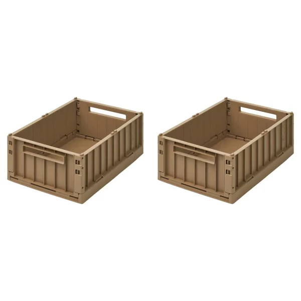LOT DE 2 BOITES DE RANGEMENT WESTON OAT LIEWOOD