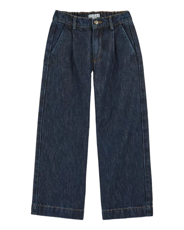 JEANS DROIT LARGE DENIM EMILE ET IDA