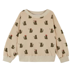 Sweatshirt greige chat cool emile et ida