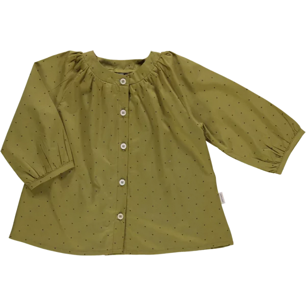 Blouse Pécan Points Green Moss