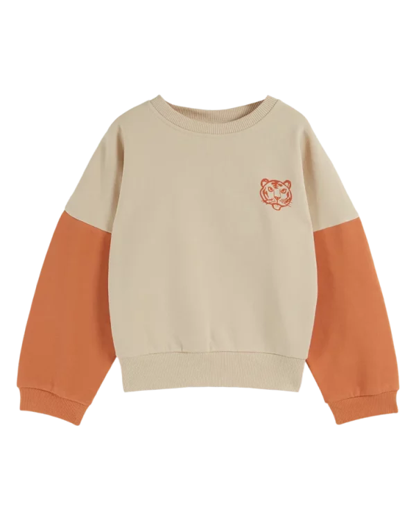 sweatshirt bicolore greige emile et ida