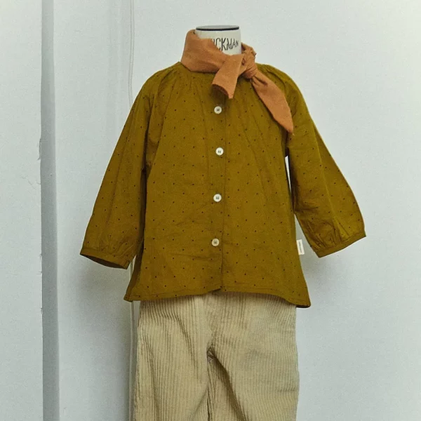 Blouse Pécan Points Green Moss – Image 2