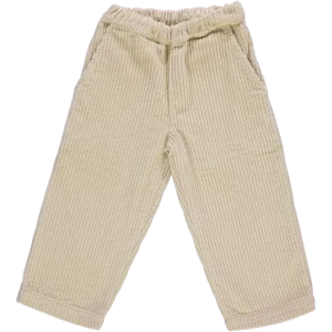 PANTALON POMELOS VELOURS COTELE BISCOTTI POUDRE ORGANIC