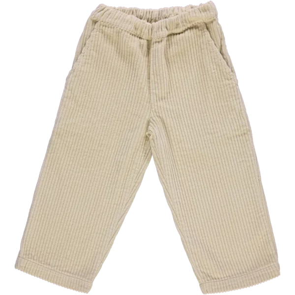 PANTALON POMELOS VELOURS COTELE BISCOTTI POUDRE ORGANIC