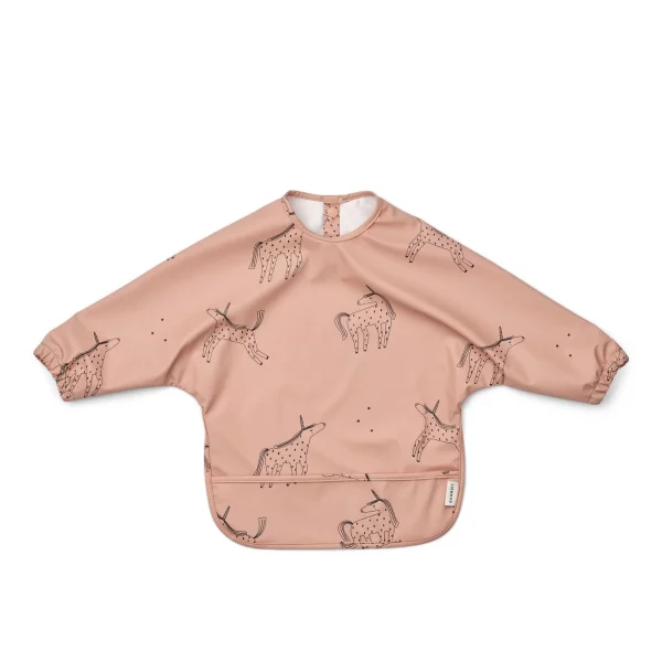 bavoir merle à manches longues imperméable licorne liewood/