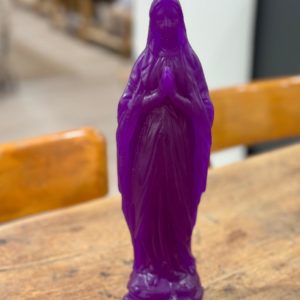 bougie vierge notre-dame violet la ciergerie des prémontres