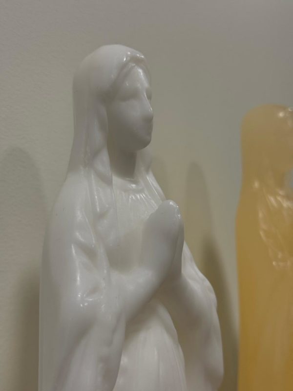 Bougie Vierge Notre-Dame Blanc – Image 2