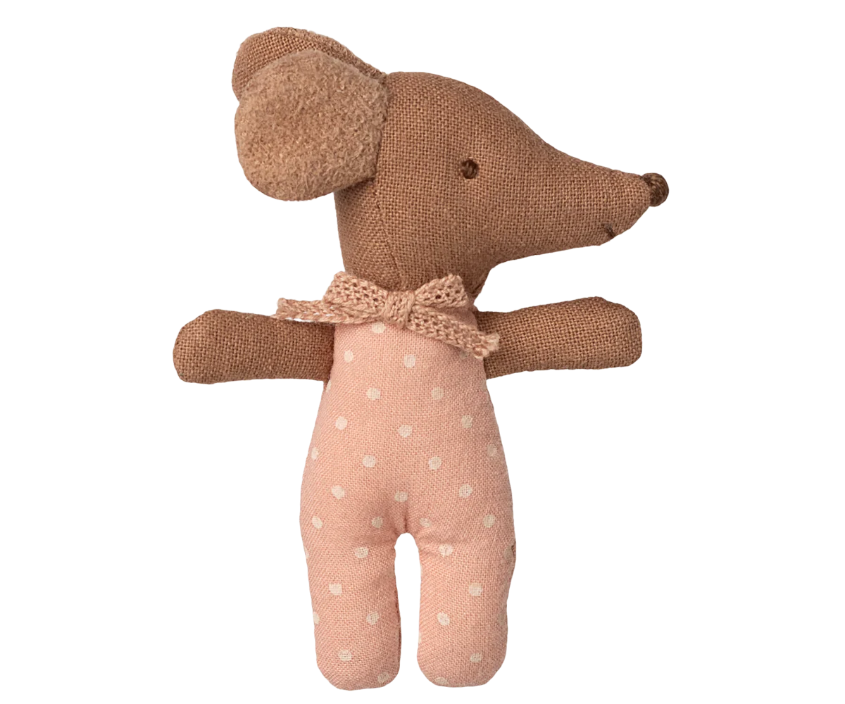 Bébé souris dans sa boîte d'allumettes rose – Image 2