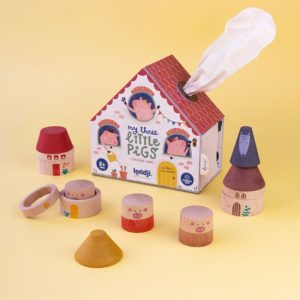 le jeu des trois petits cochons londji