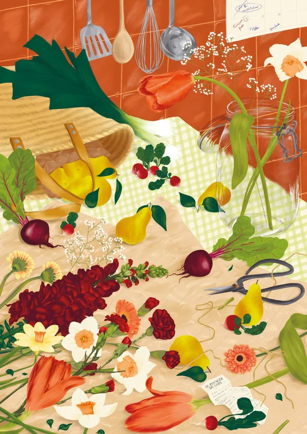 Puzzle Le retour du marché 1000 pièces – Image 2