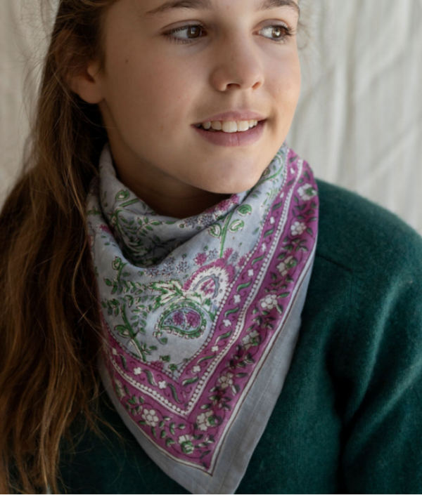 Petit Foulard Capri Nuage – Image 2