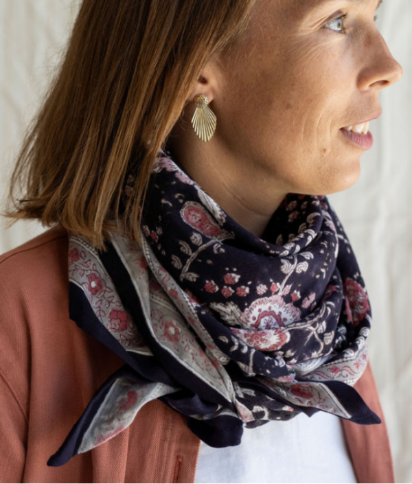 Grand Foulard Capri Minuit – Image 2