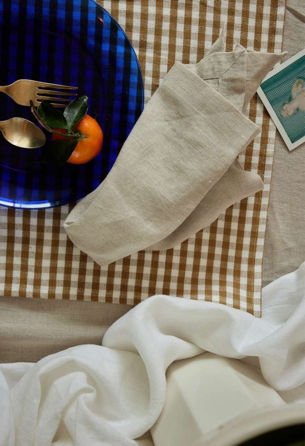 SET DE TABLE VICHY CURRY GABRIELLE PARIS