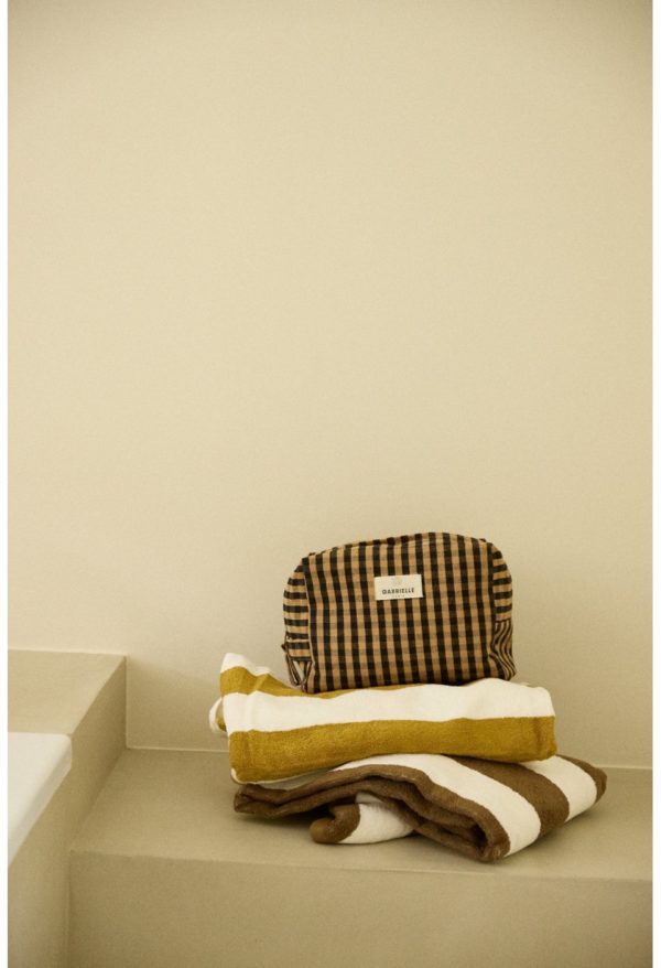 trousse de toilette vichy café gabrielle paris