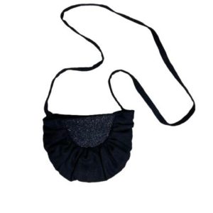 SAC LIN ET PAILLETTES NOIR MOUCHE PARIS