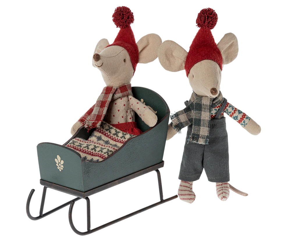 Traineau vert pour souris – Image 2