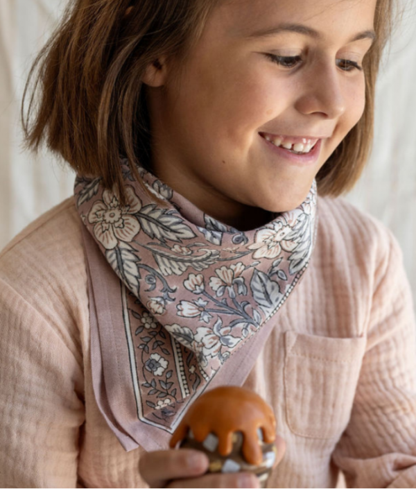 Petit Foulard Hati Sépia – Image 2
