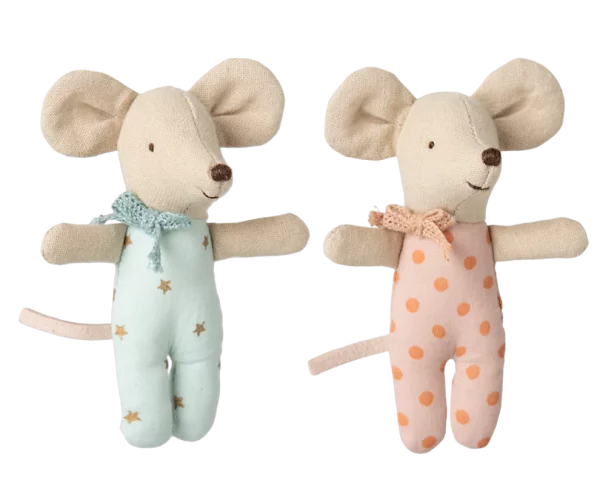 Bébés souris jumeaux dans leur boîte d'allumettes – Image 2