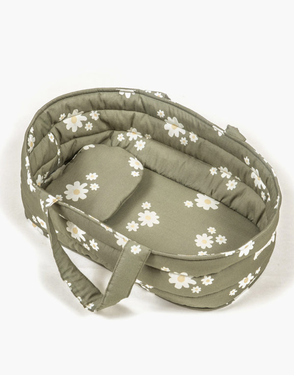 couffin pour poupée minikane imprimé marguerites