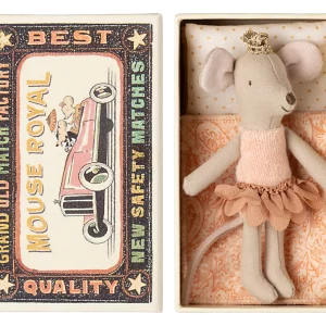 Souris petite soeur princesse dans sa boîte d'allumettes NEW