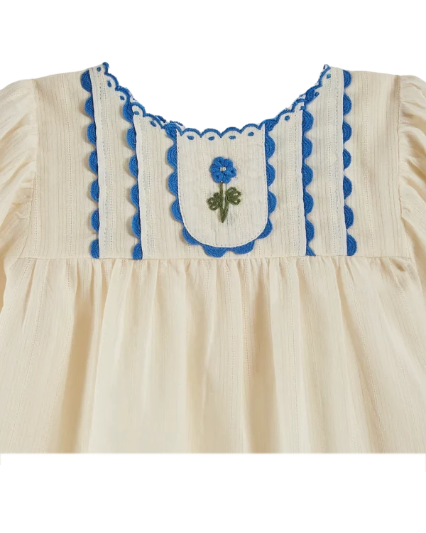 Blouse Ecru Brodée Main – Image 2