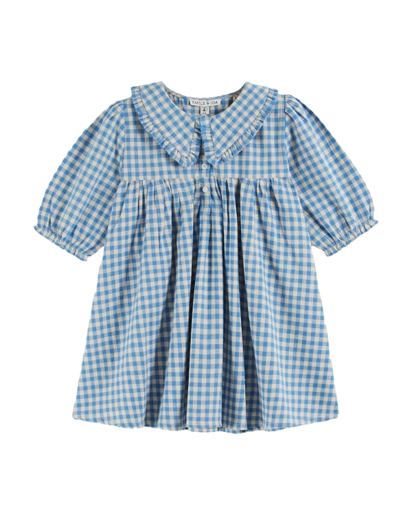 robe col bleu vichy