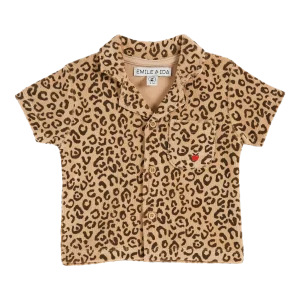 chemise chemisette bébé léopard