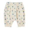 sarouel écru motig coeur bleu