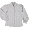 chemise rays bleu blanc femme