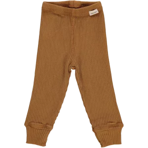 leggings côtelé enfant marron