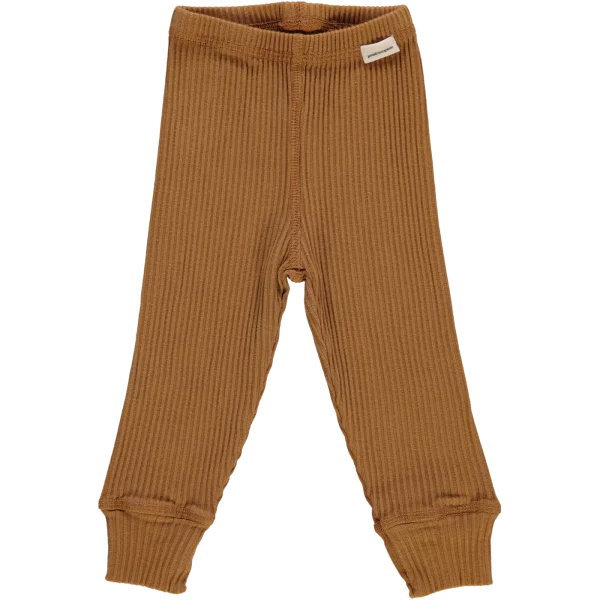 leggings côtelé enfant marron