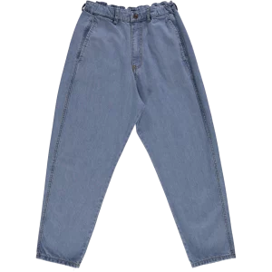 pantalon carotte denim bleu