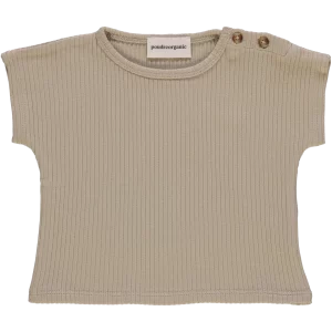 t-shirt top couleur olive gray bébé enfant