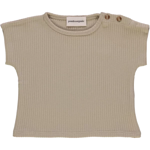 t-shirt top couleur olive gray bébé enfant