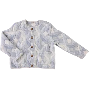 veste matelassée patchwork bleu