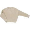 pull coton enfant beige