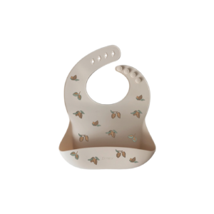 Bavoir en silicone imprimé amandes
