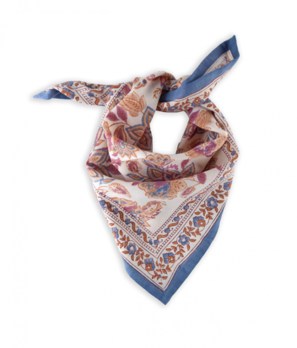 PETIT FOULARD INDIEN MATIRA VANILLE BINDI ATELIER