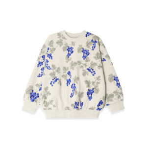 SWEAT SHIRT IMPRIME GRAPES BLUE GARBO&FRIENDS