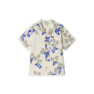 chemise a manches courtes imprimé grapes blue Garbo&friends