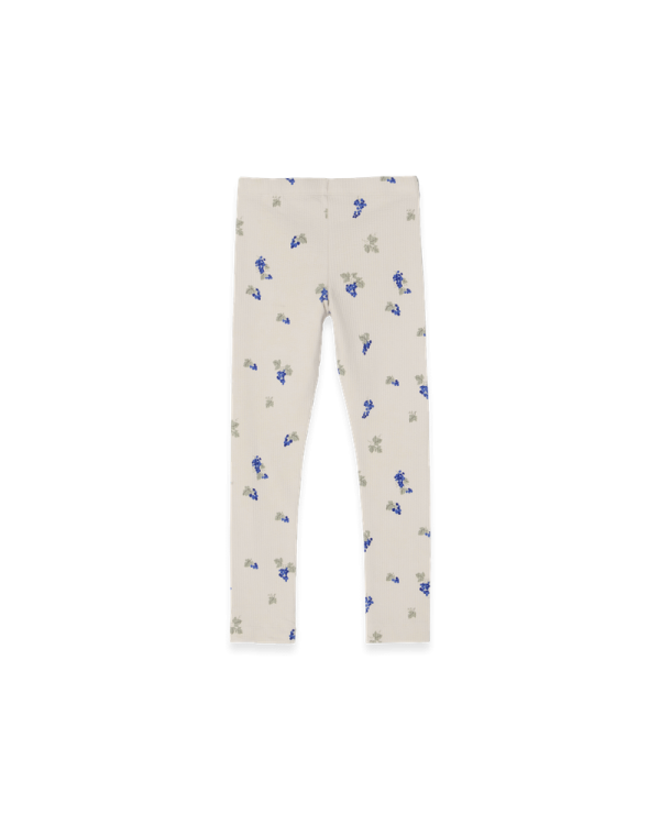 leggings pour bébé imprimé grapes écru Grabo&friends