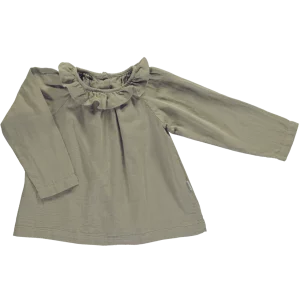 blouse charme olive gray poudre organic