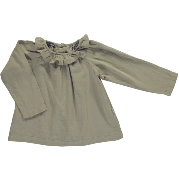 blouse charme olive gray poudre organic