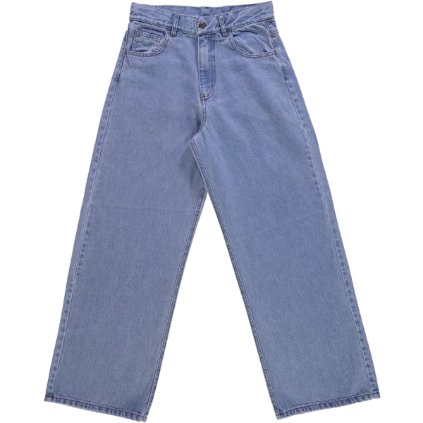 pantalon jeans bergerie denim bleu poudre organic