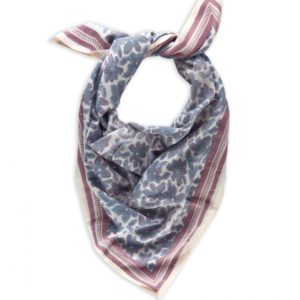 GRAND FOULARD INDIAN MANOA AZUL BINDI ATELIER