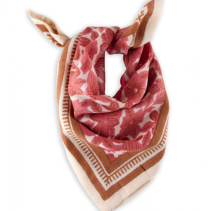 GRAND FOULARD INDIEN MANOA ROSA BINDI ATELIER