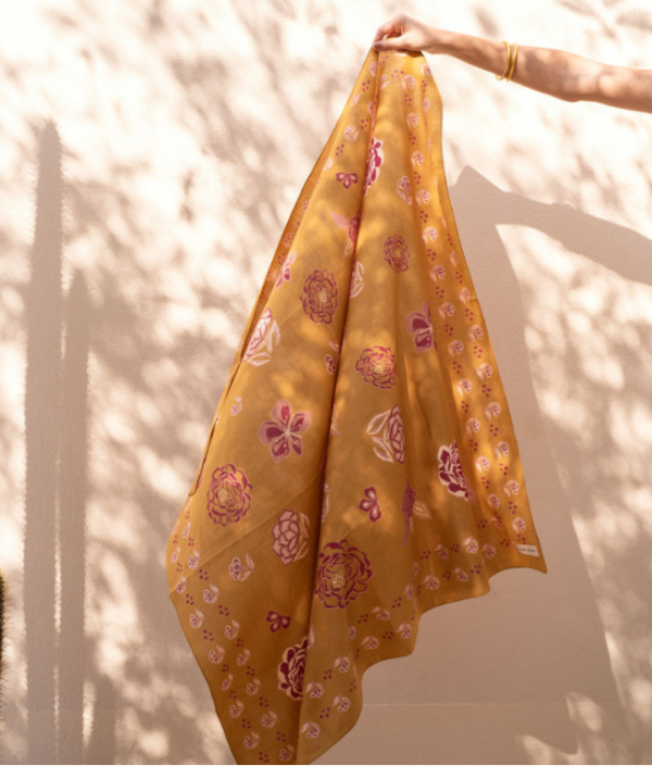 GRANDFOULARD MINDI CASSONADE BINDI ATELIER