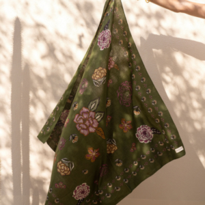 GRAND FOULARD MINDI KHAKI BINDI ATELIER