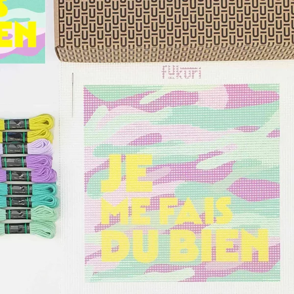 Kit Canevas à broder - Je me fais du bien – Image 2