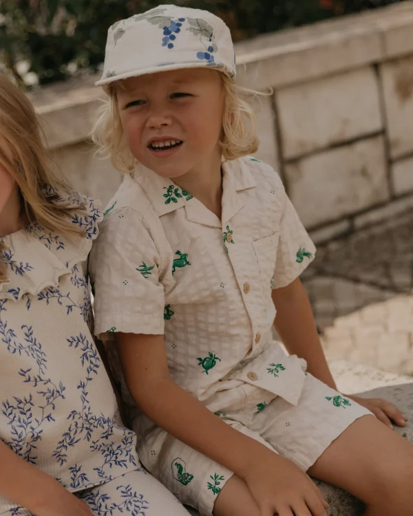 Chemise MC Enfant imprimé Azulejos Esmerald – Image 2